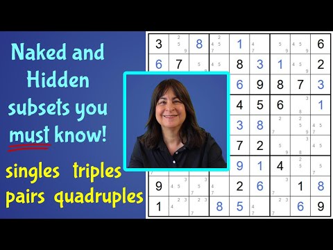 Lookout for Hidden Singles, Pairs, Triples, and Quadruples in Sudoku