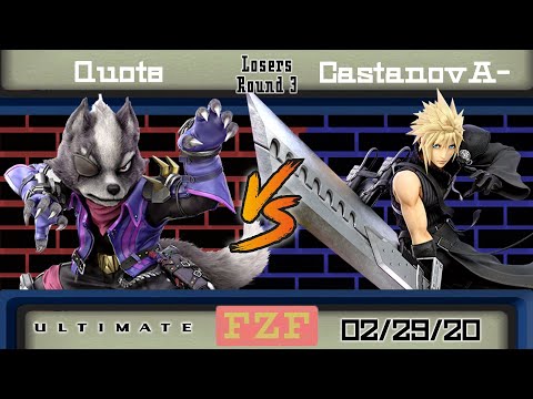 Quote (Wolf) vs. CastanovA- (Cloud) - Losers Rd 3 - Flat Zone February 2020