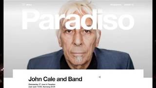 John Cale,  Paradiso, Amsterdam 20180627