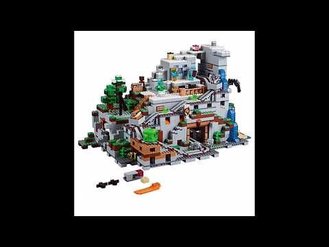 Lego Minecraft The Mountain Cave!!