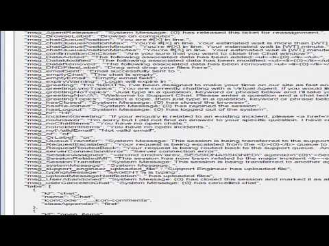 Virtual Chat 9.1.01: Configurable labels, buttons, and messages in SSP