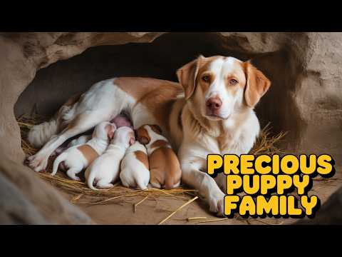 Mountain Forest Rescue: Mother Dog Gives Birth to 6 Puppies Without Help