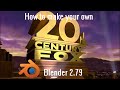 How To Make Your Custom 20th Century Fox 1994 Logo In Blender 2 79 2022