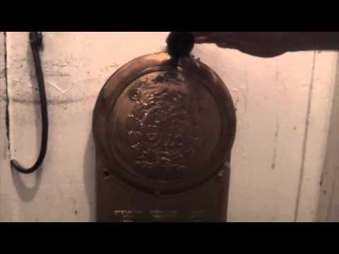 Riding the original OTIS manual freight elevator in Buffalo city hall.