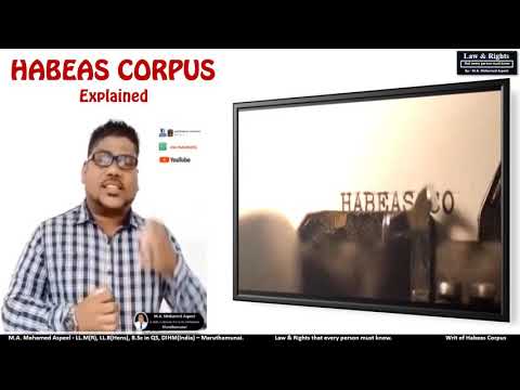 Habeas Corpus in Sri Lanka By-M.A.M. Aspeel