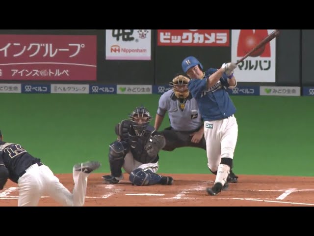 【2回裏】 初球打ち!! ファイターズ・渡邉 レフトスタンドへ反撃の一発!! 2019/8/7 F-B