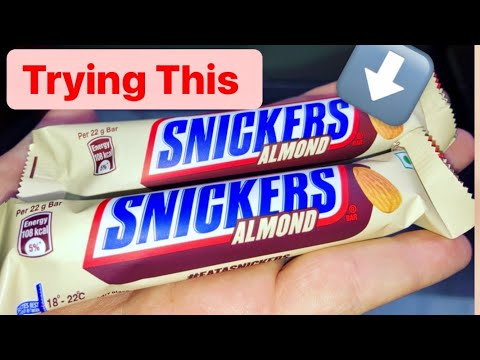 Trying This Snickers for the First Time | Almond Snickers | Almond Chocolate #shorts #youtube