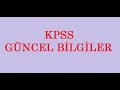 2019 KPSS Son Güncel Bilgiler - 1