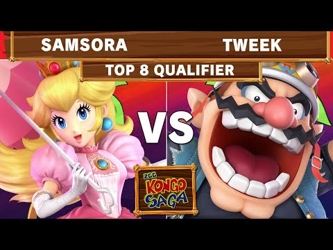 2GG Kongo Saga - TSM | Tweek (Wario) Vs eUnited | Samsora (Peach) Top 8 Qualifier - Smash Ultimate