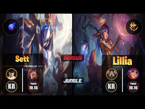 Clid SETT (Jungle) [Phase Rush] VS LILLIA - Challenger KR Patch 10.16