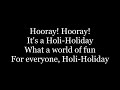 Boney M. - Hooray! Hooray! It's A Holi-Holiday ( lyrics )