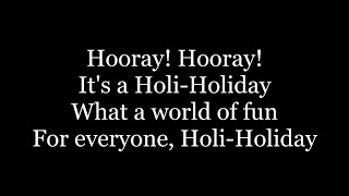 Boney M. - Hooray! Hooray! It&#39;s A Holi-Holiday ( lyrics )
