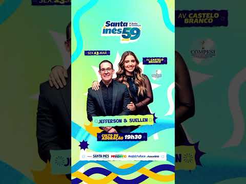 ANIVERSÁRIO DE 59 ANOS DE SANTA INÊS MARANHÃO CULTO E SHOW DE JEFFERSON E SUELLEN #shorts