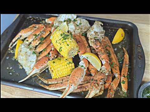 How to make garlic butter crab legs