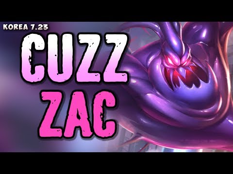 LZ Cuzz plays Zac jungle - Korean SoloQ patch 7.23