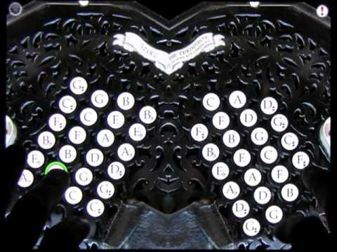 MiditinaXL - 48-button English Concertina Wireless MIDI Controller for the iPad