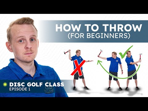 How to throw a disc for a beginner! | 1 on 1 disc golf lessons with Danny Lindahl Ep. 1