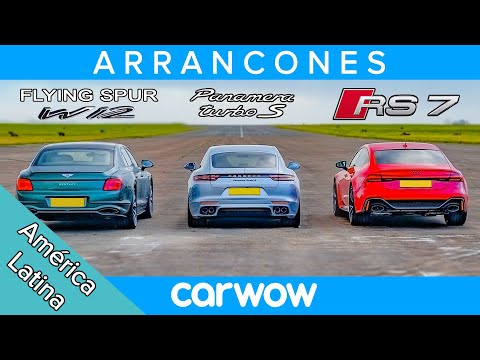 Bentley Fying Spur vs Audi RS7 vs Porsche Panamera Turbo S – ¡ARRANCONES!