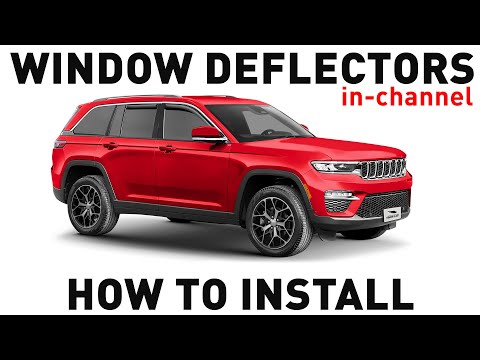 How to install Shatterproof In-Channel Window Deflectors for Jeep Grand Cherokee 2022-2024