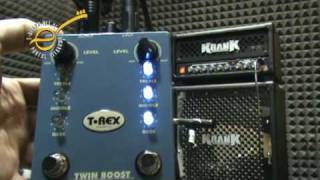 Video thumbnail for T-REX Twin Boost dist + T-REX SWAMP - test E-GITARA.net.pl - demo na Krank REv Jr PRO by E-GITARA.net.pl