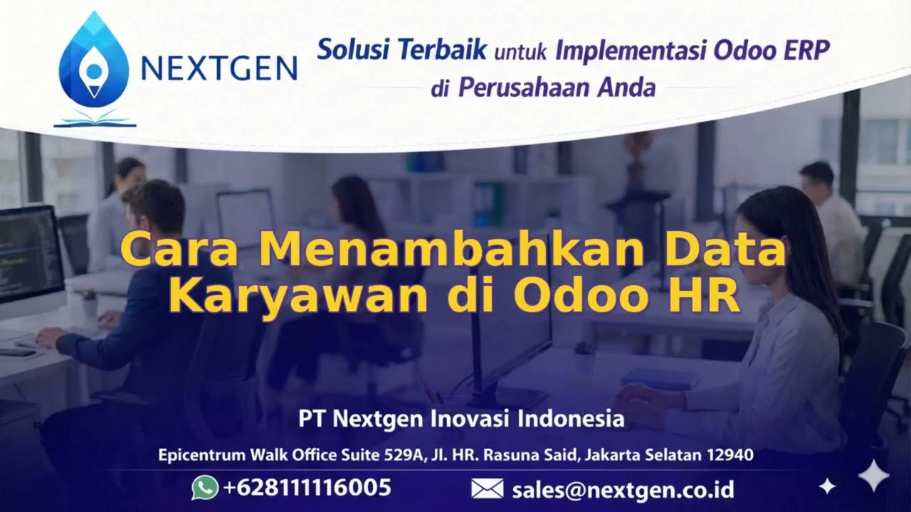 03 - Cara Menambahkan Data Karyawan di Odoo HR