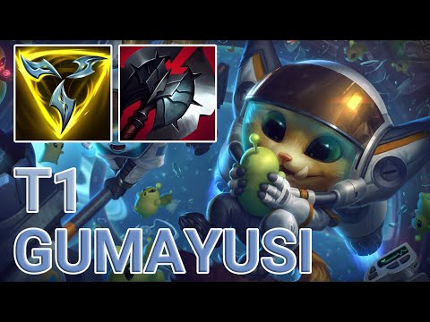 T1 Gumayusi Gnar Top VS Garen | EUW Master Patch 13.9