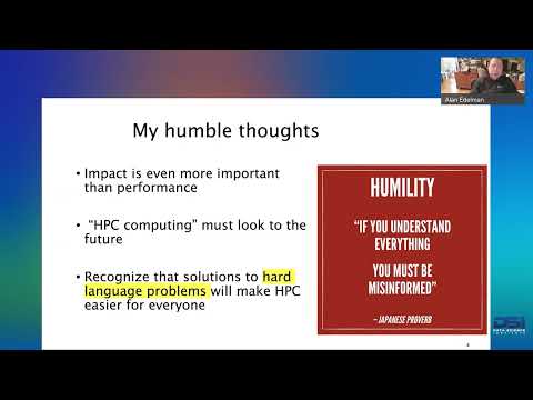 DSI | Julia, The Power of Language by Alan Edelman