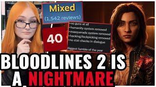 Bloodlines 2 Launch NIGHTMARE, Scores TANK As Cringe Woke Writing & MissingFeatures INFURIATE Gamers