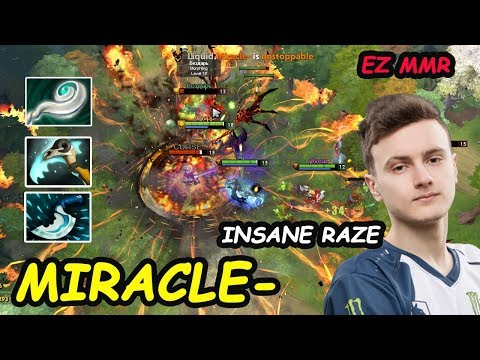 MIRACLE  - [Shadow Fiend] M-GOD INSANE RAZE Ez MMR Dota 2 7.21 Pro gameplay