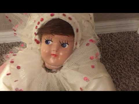 My Doll Collection- Vintage Clown Bed Doll 1950s