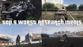GTA Online Top 5 Worst Research Items