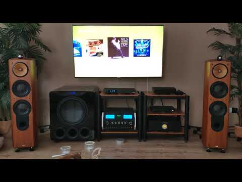 High end system with mcintosh, svs, b&w, minidsp ...