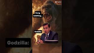 Godzilla wants Kong fired lmao #godzilla #meme #funny #comedy #kong