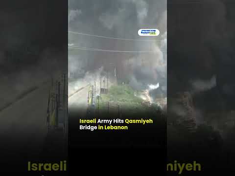 Israel Strike Destroys Qasmiyeh Bridge in Southern Lebanon | Major Escalation in Hezbollah Conflict