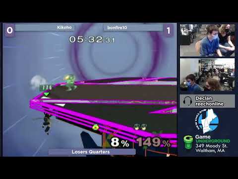 GUMI SSBM - bonfire10 (Sheik) vs. Kikoho (Marth) - Melee LQF