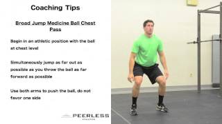 88. Broad Jump Medicine Ball Chest Pass