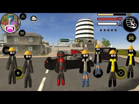 Policeman Detective Stickman Game #1 - Stickman Rope Hero Simulation - Android Gameplay