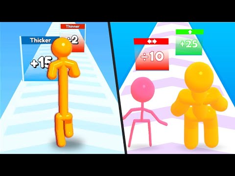 Tall Man Run / Thick Man Run 3D - Gameplay All Levels Walkthrough Mobile - BEST android GAMES