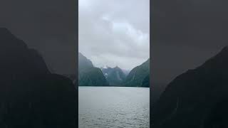 carnival splendor in Fiordland national park #newzealand #carnivalcruiseline #mountains #beach #sea