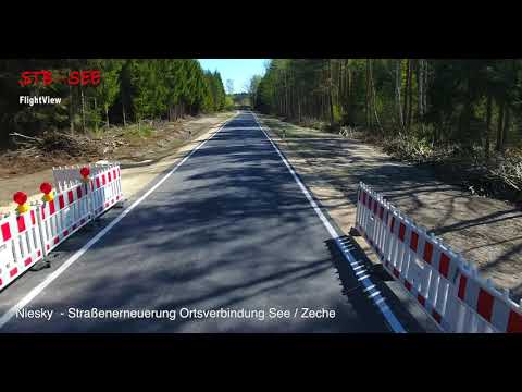 STB See - FlightView - Niesky - Ortsverbindung See - Zeche - Straßenerneuerung