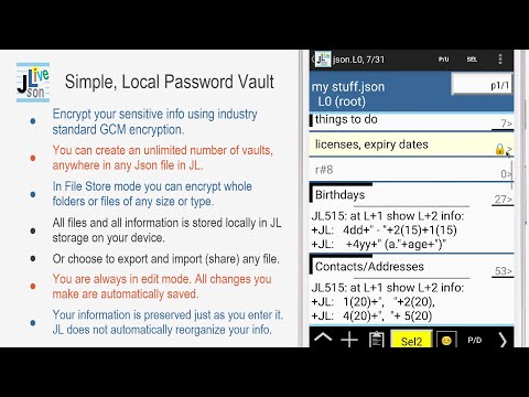 Password Vault - how-to.  Encrypt your sensitive info.