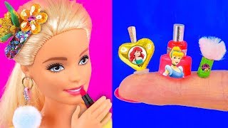 5 MINUTE CRAFTS AND DIY FOR BARBIE — Easy Hacks, Hair Clips, Headphones, Cap and more!