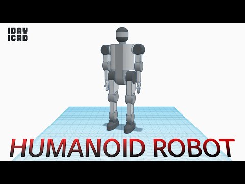 [1DAY_1CAD] HUMANOID ROBOT (Tinkercad : Design / Project / Education)