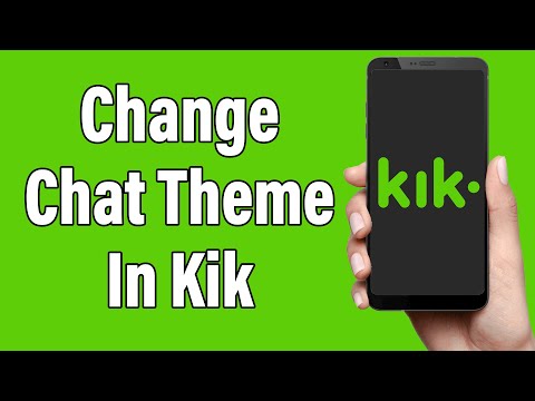 How To Change Chat Theme In Kik 2022 | Change Chat Background In Kik Messenger | Kik App