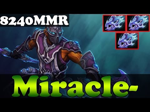 Dota 2 - Patch 6.86 : Miracle- 8240MMR Plays Anti-Mage with 3 Moon Shard - Full - Ranked Gameplay