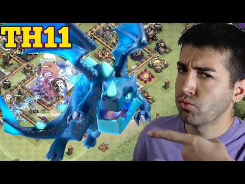 TH11 ELEKTRO İLE KÖYLERİ ÇOK KOLAY 3 LEYİN!! Clash Of Clans