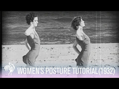 Women’s Posture Tutorial by Elizabeth Arden (1932) | Vintage Fashions