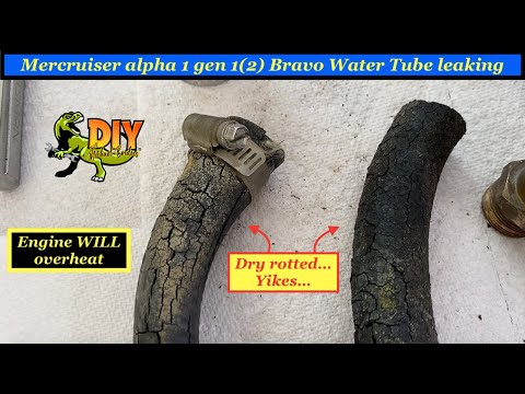 Mercruiser alpha one gen 1(2) Bravo water tube leaking - OLD vs NEW