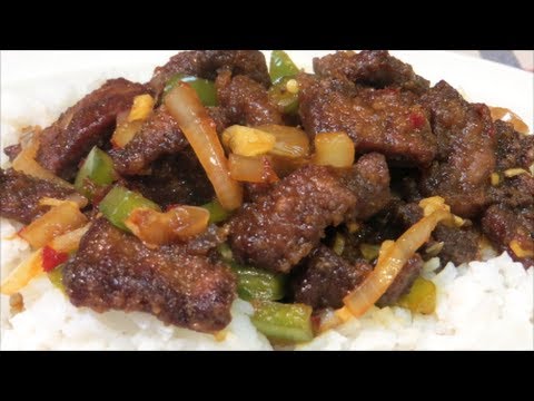 Spicy Crispy Beef - How to make Crispy Beef Stir Fry...