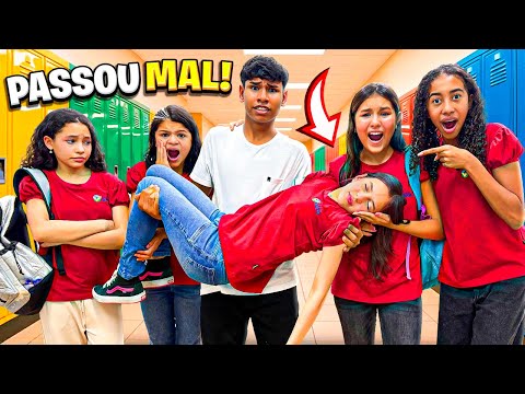 Jessica got sick at school because of Manu's twin sister, the bully.